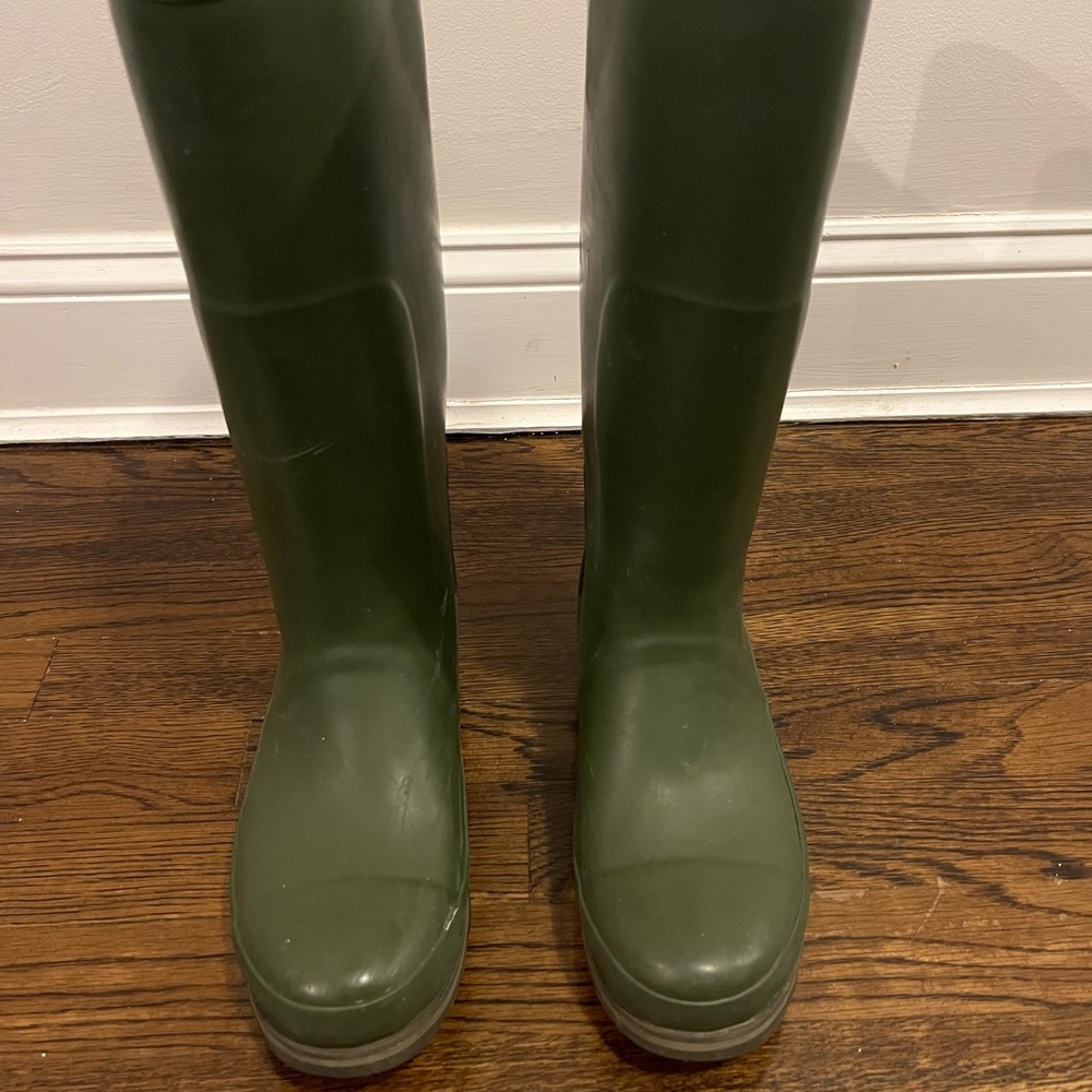 Worn Green 9.5 Sorel Joan Tall Rainboots
